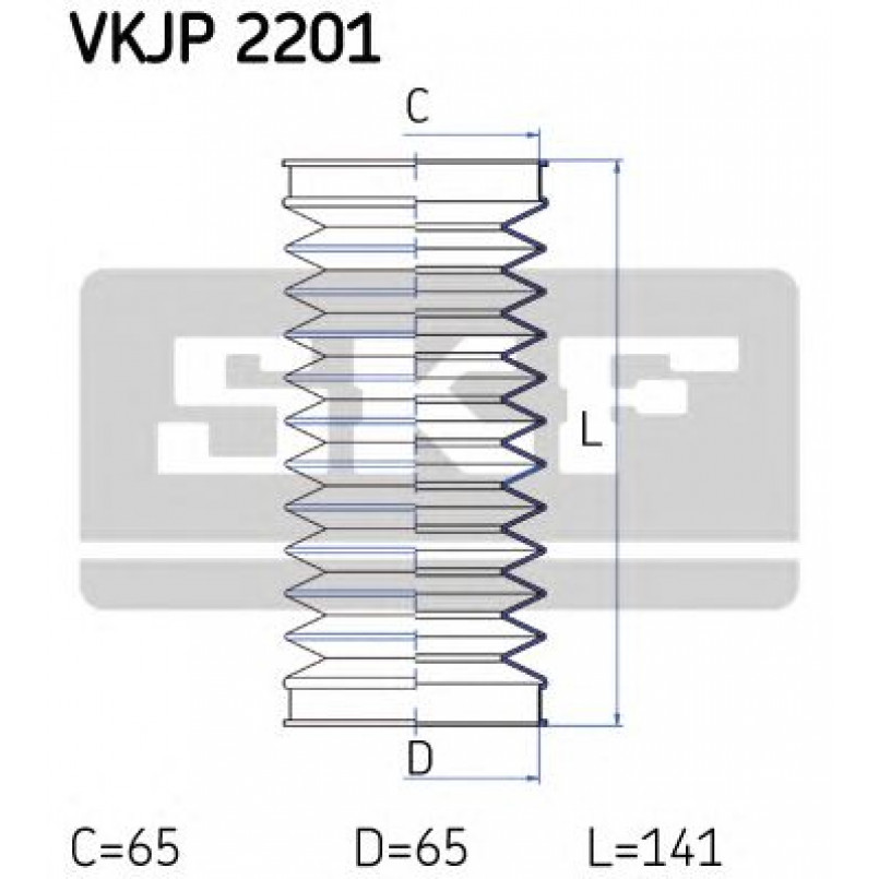 VKJP 2201 SKF - Пильовик привідного валу